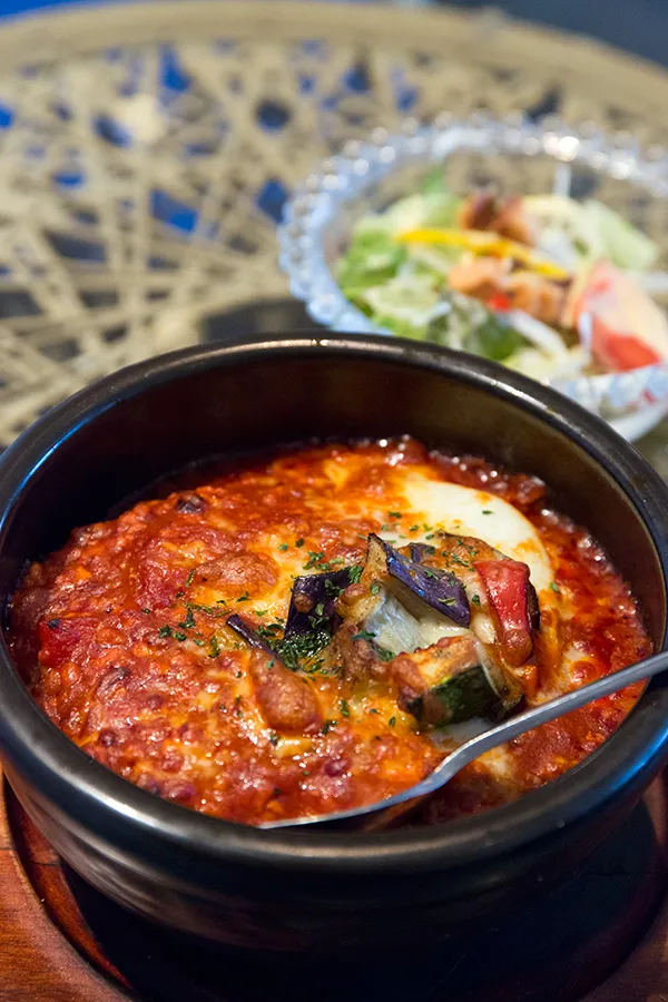 Cafe Soukの石焼レッドカレー